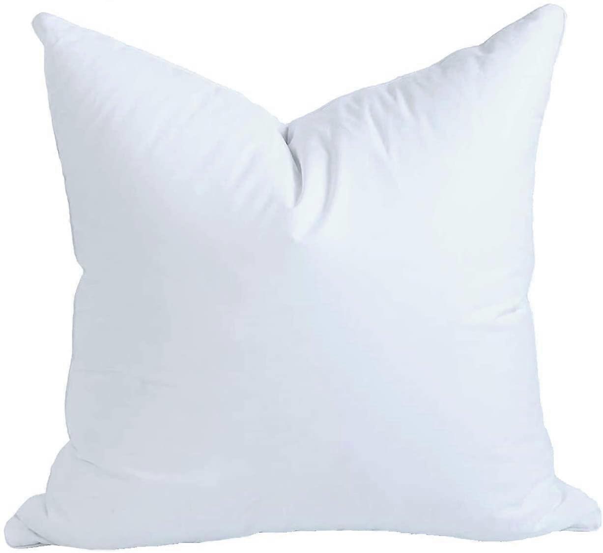 Synthetic Down Alternative Pillow Insert 24x24 Inch for Sofa Shams, Soft Fill, Hypoallergenic, Durable Cover
