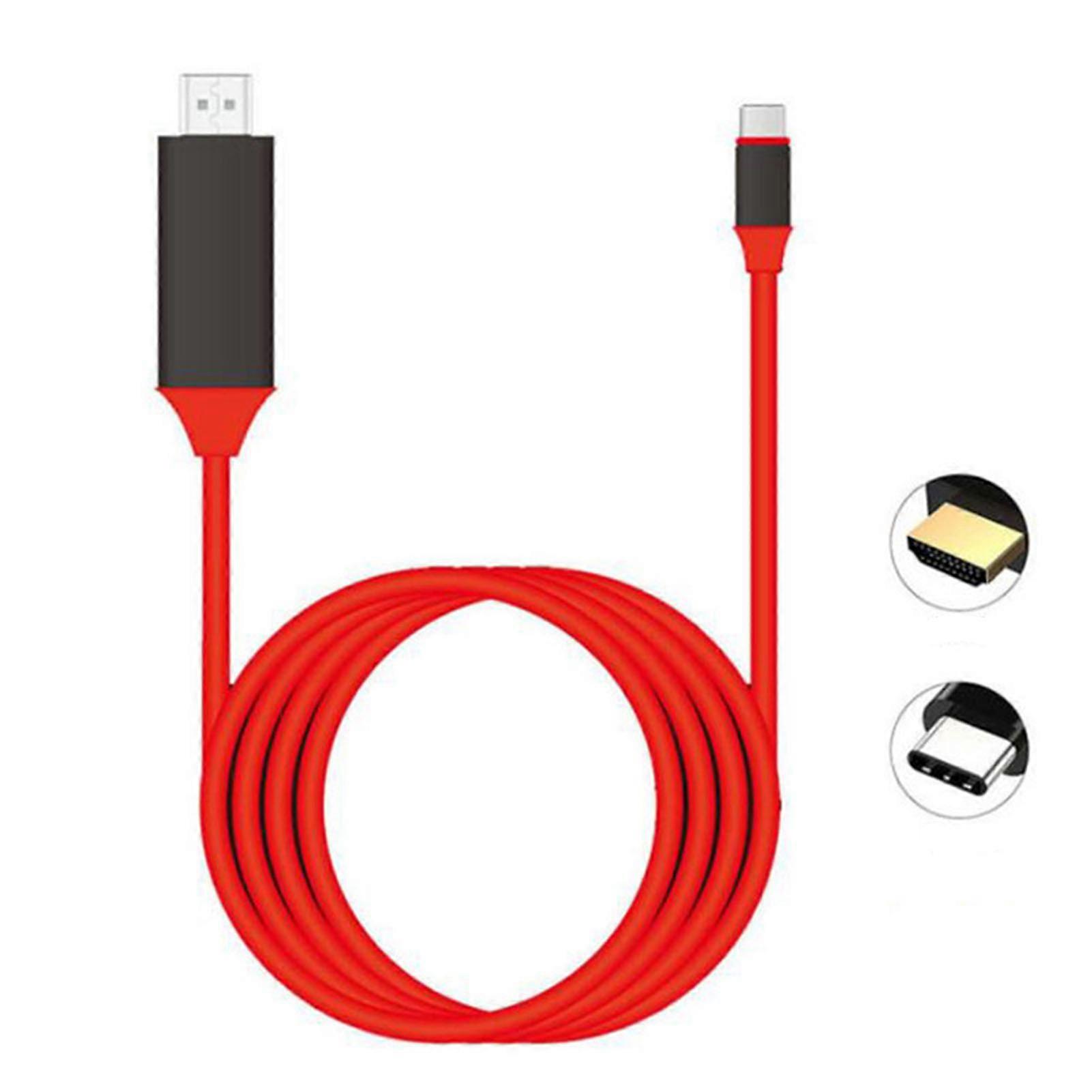 Type C to HD Multimedia Interface Adapter Cable Converter High Speed 4K for Phone PC