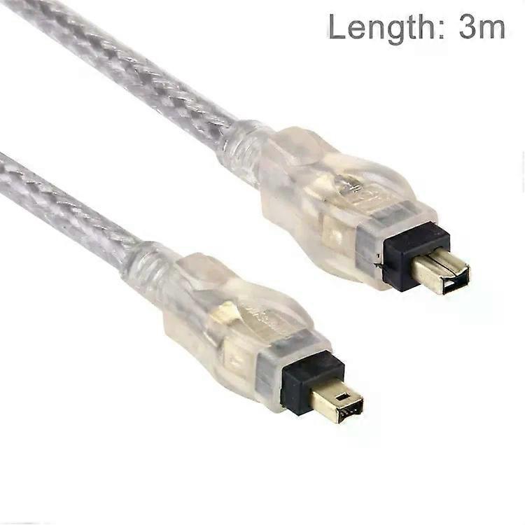 Firewire 1394 Kabel pozlacen 4Pin samec-samec, dlka 3m