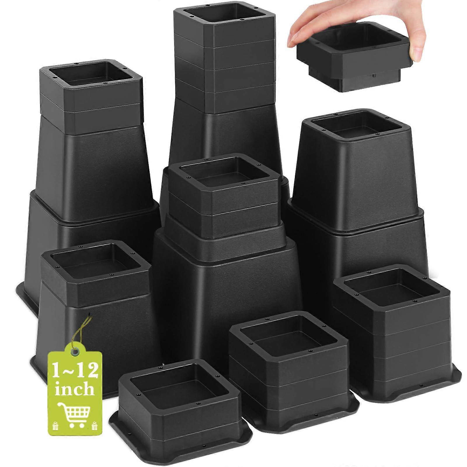 28 PCS Bed Risers for with Couch 12 Inch Lift