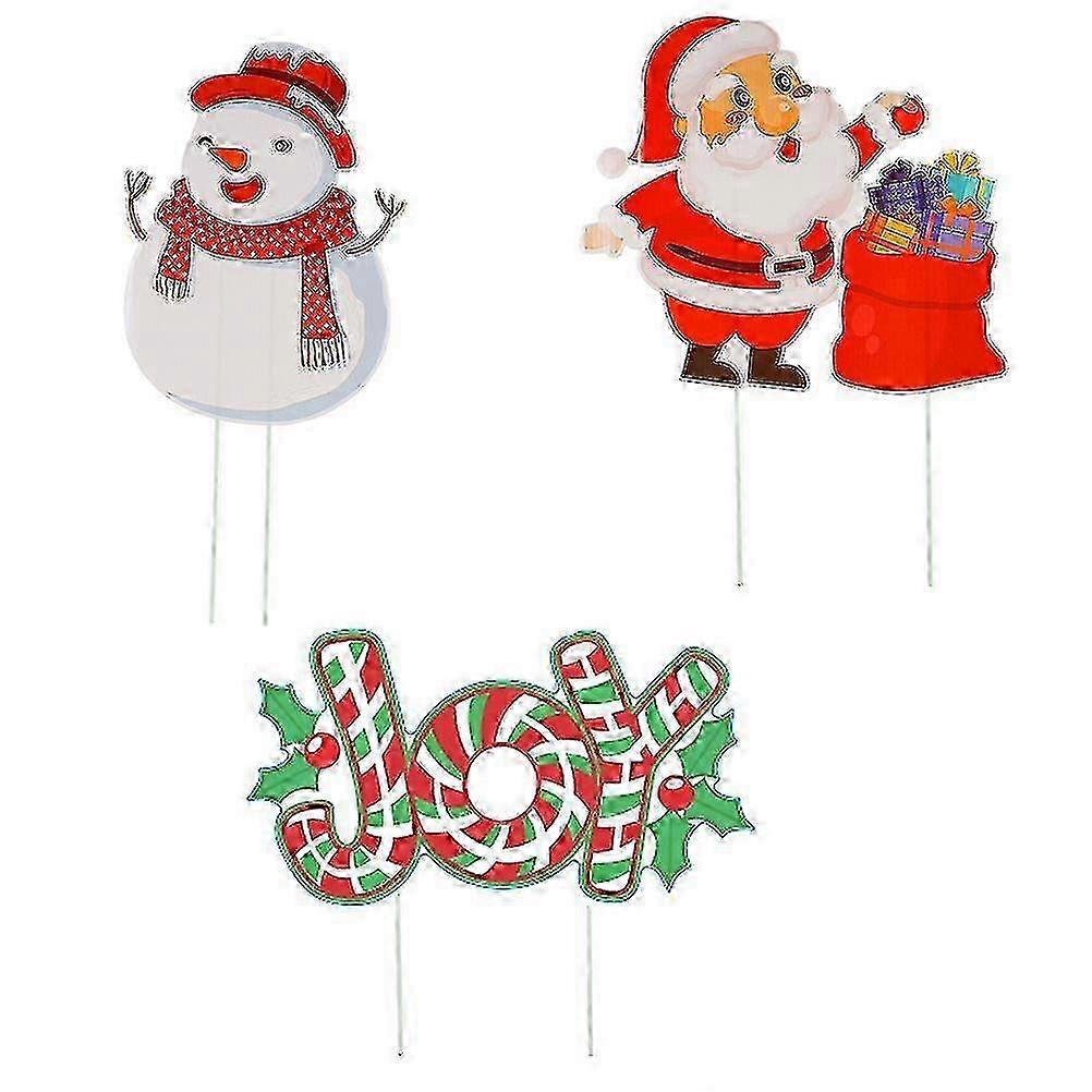Christmas Yard Stakes Outdoor-Dekorationsset