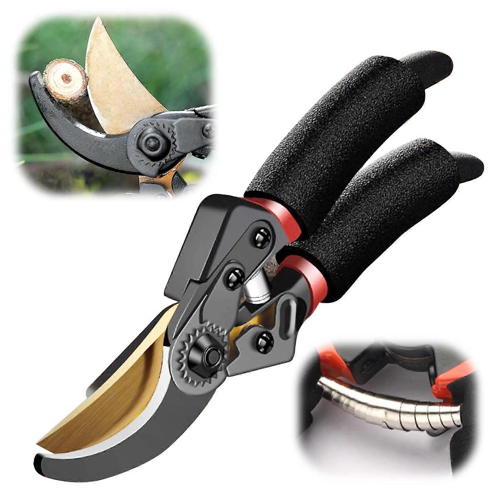 Pruning Shears for Gardening, Heavy Duty Garden Shears with Soft Cushion Grip Handle, 2025 Upgrade Garden Clippers