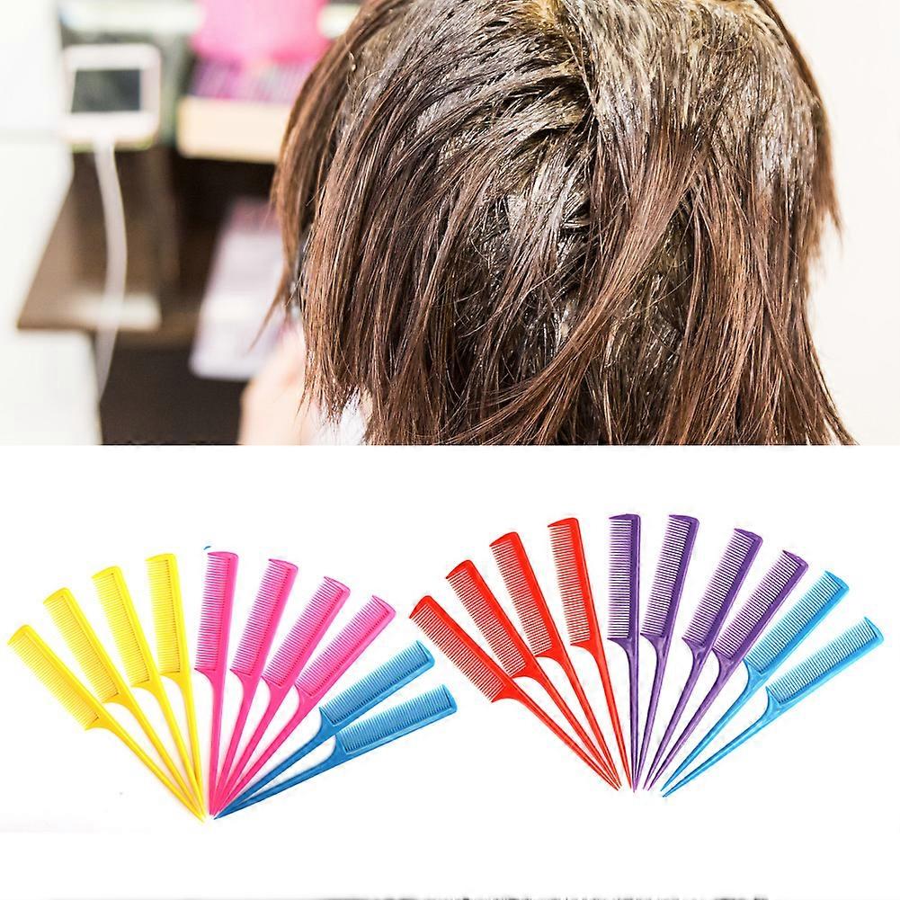 20pcs Heat Resistant Anti-Static Tail Comb Flat Teeth 21.5cm