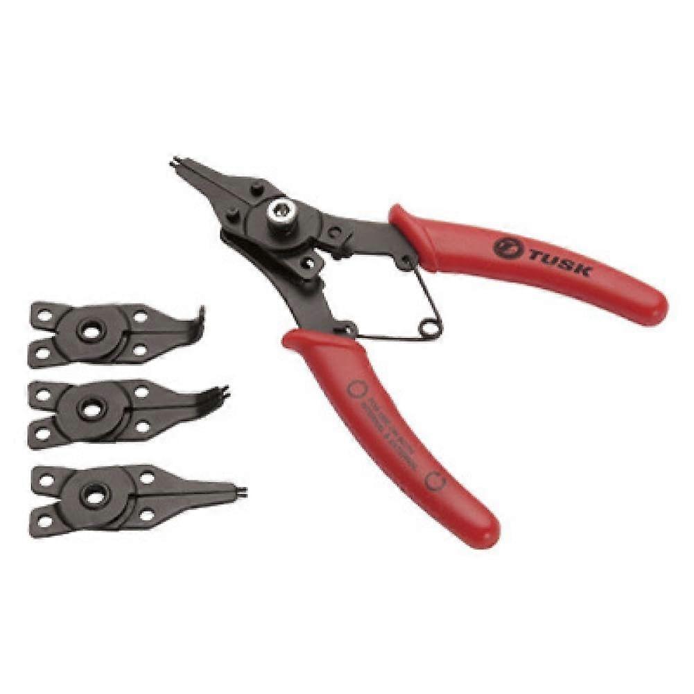 Snap Ring/Circlip Pliers Set for Internal and External Circlips, 7-Inch Precision Tools with Comfort Grip Handles