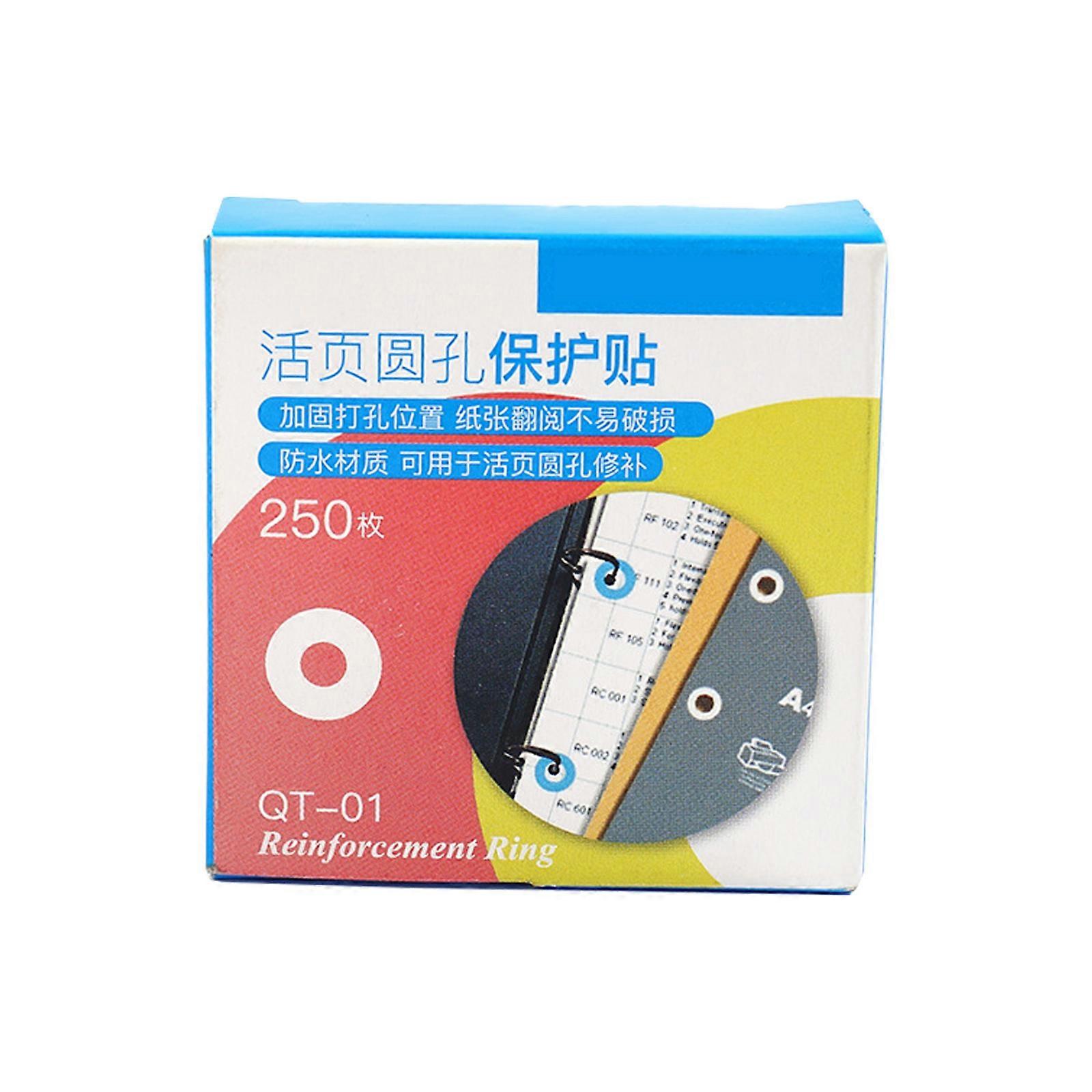 250/100Pcs Hole Punch Reinforcement Rings Labels Hole Reinforcement Sticker 15mm Hole Reinforcers Label for Notebook