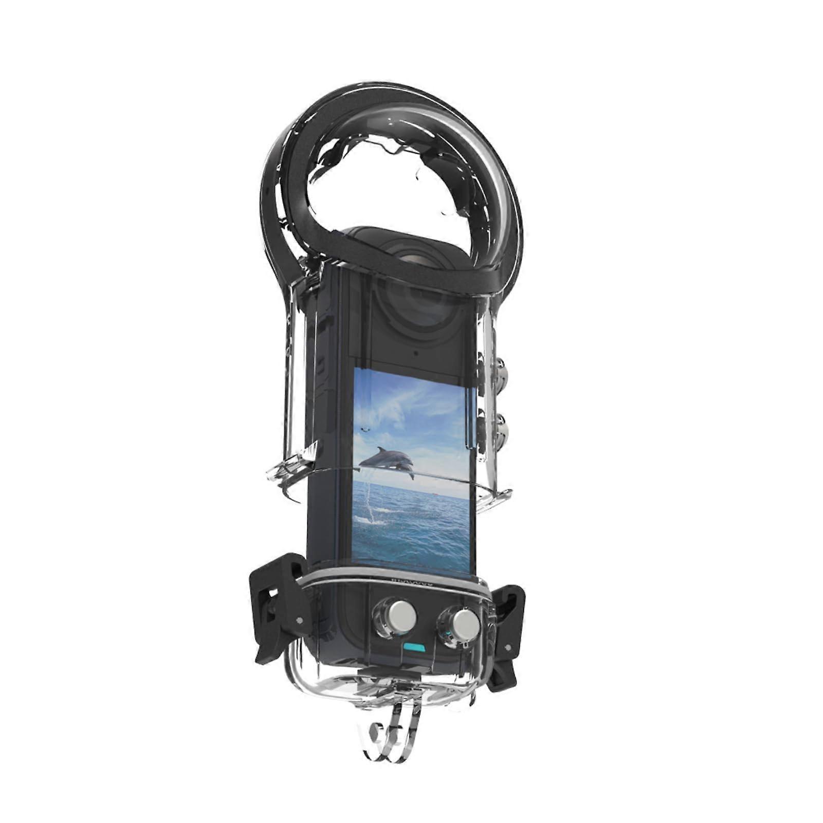 164ft Invisible Dive Case for Insta 360 X4, IPX8 Housing Case, Underwater Protective Shell, with Bracket Accessories