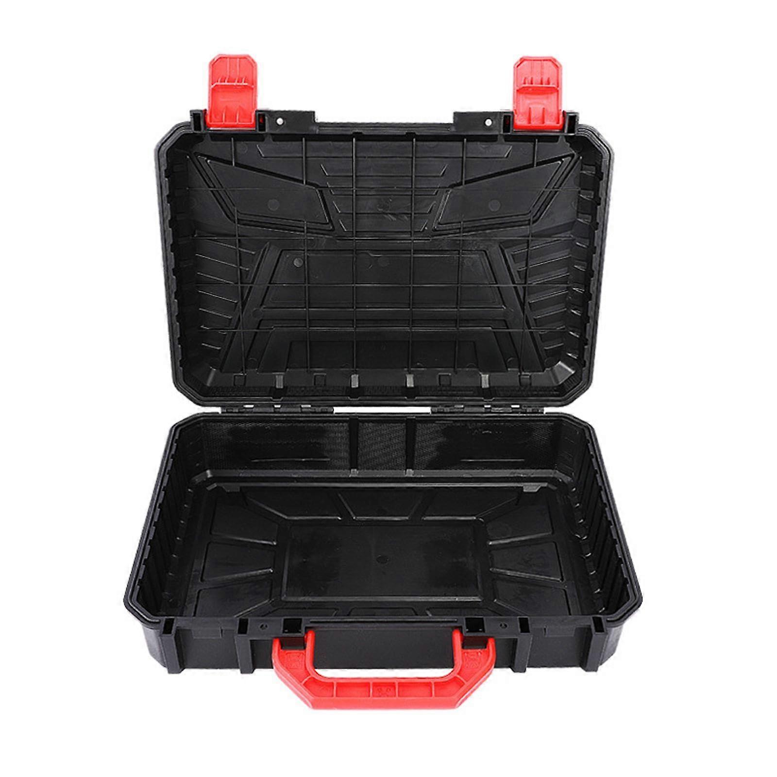 Tool Box With Handle Black Tool Storage For Hardware Tools And Electronics Compatible With Power Tools