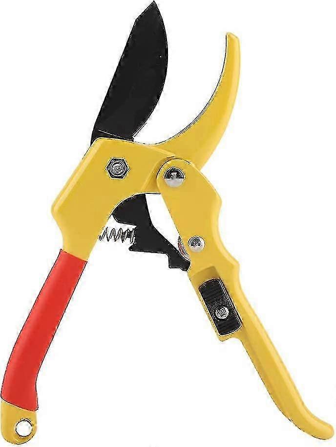Sharp Blade Pruner, Gardening Secateurs, Grafting Pruning Shears (Yellow)