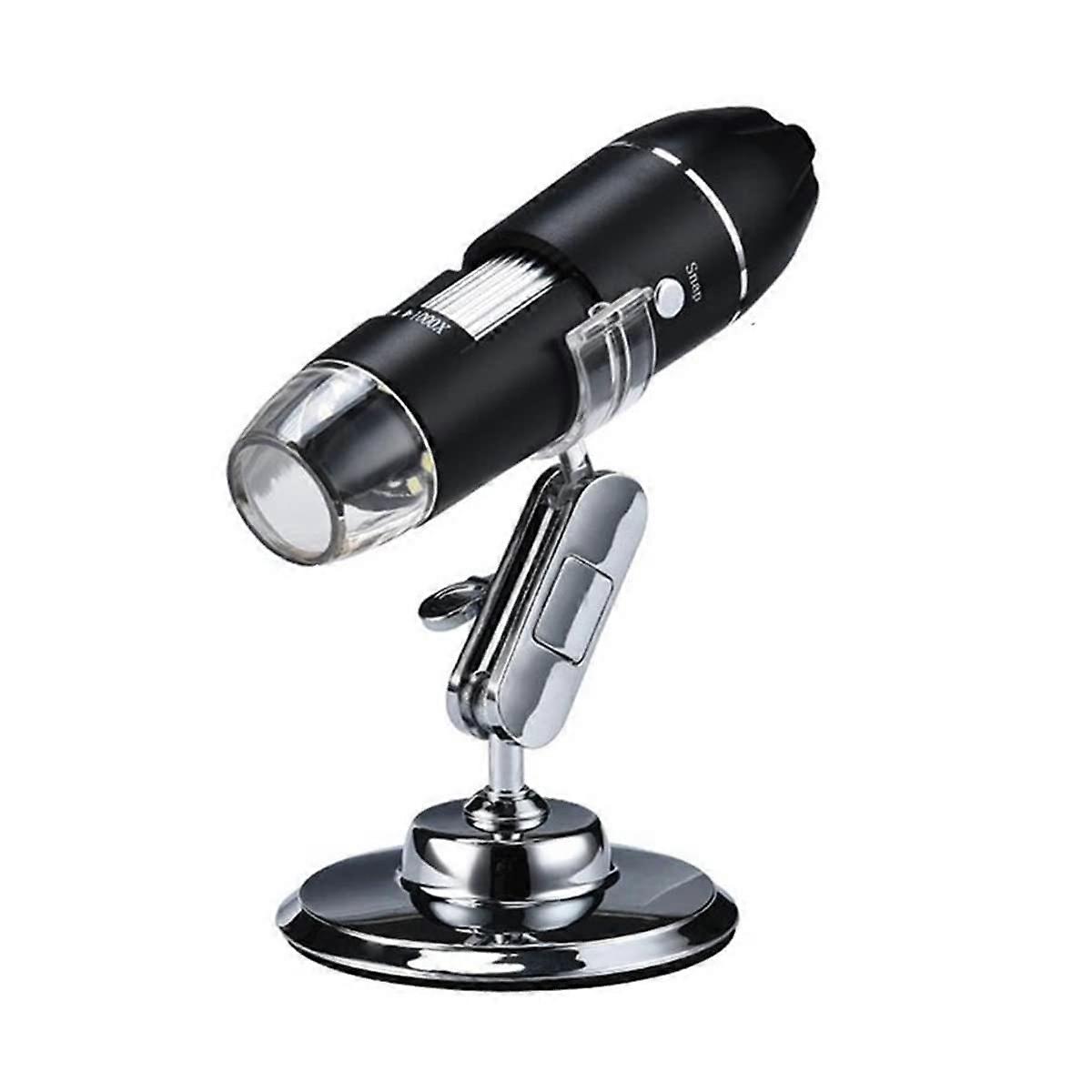 Microscope Observation 1000X-1600X, 8 LED USB HD Digital Handheld Microscope Magnifier, PC/Mac Compatible