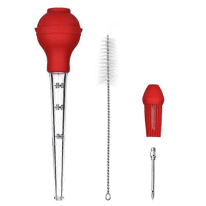 Turkey Baster Kit Simple And Fast Operation Built-In Measuring Ruler For Better