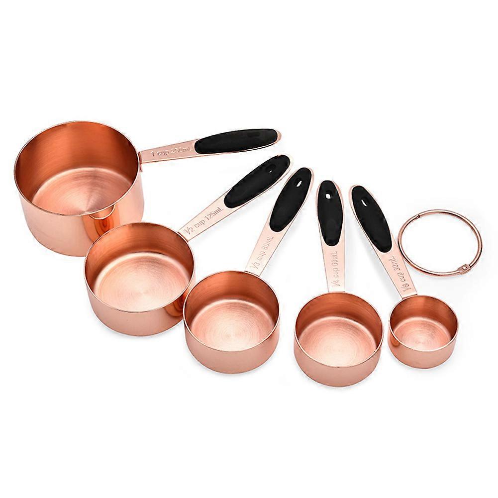 5pcs Measuring Cup Set Stainless Steel Kitchen Accessories Baking Bartending