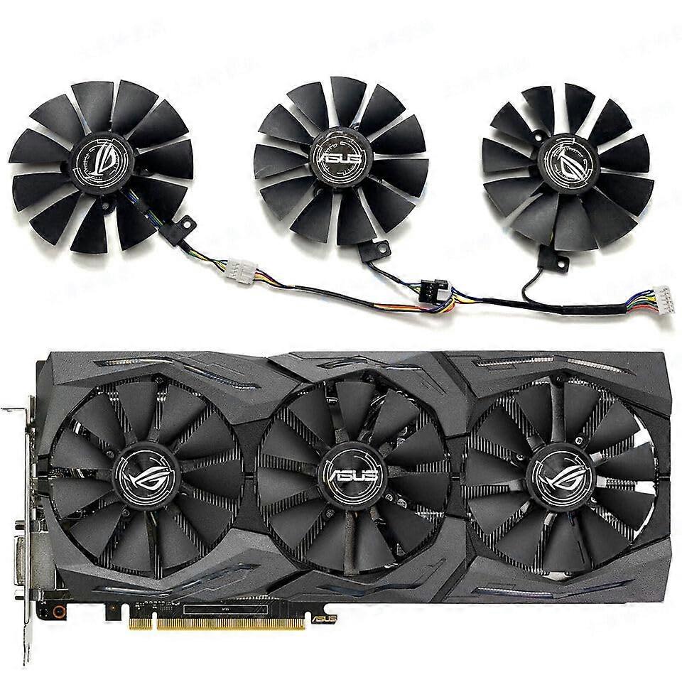 ASUS ROG STRIX GTX1060 1070 1080TI Graphics Card Cooling Fan Replacement PLD09210S12HH High Efficiency 12V Fan