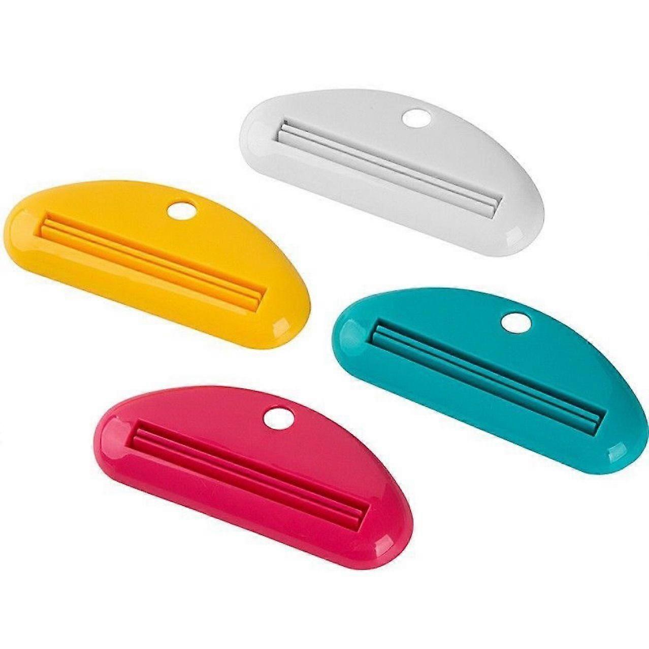 Manual toothpaste squeezer bathroom supplies facial cleanser toothpaste squeezer toothpaste squeezer artifact toothpaste clip (set of 4)