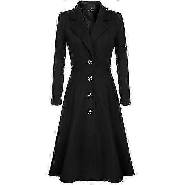 معطف الترنش الصوفي النسائي - ملابس خارجية أنيقة لعشاق أزياء على طراز إنجلترا