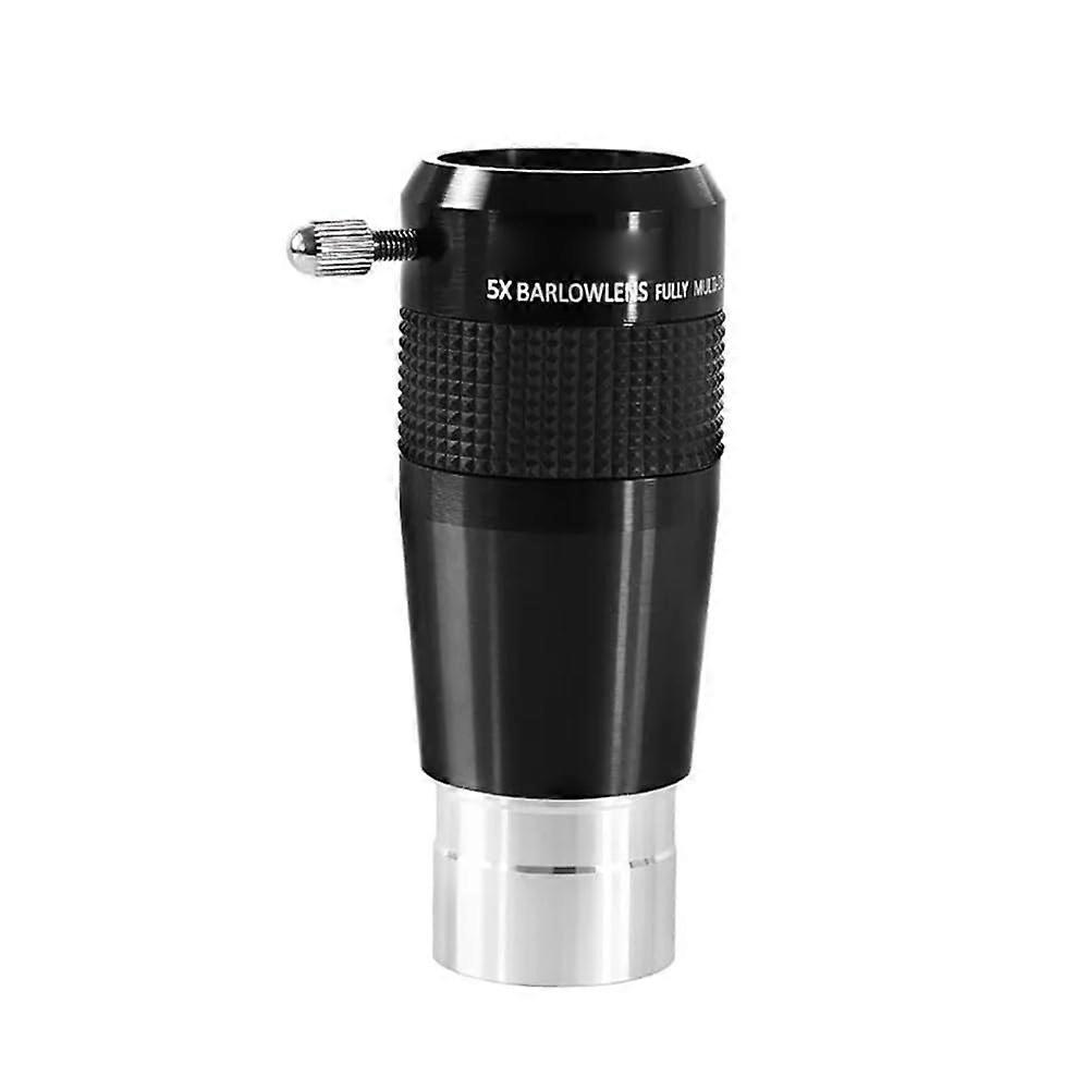 Telescope Eyepieces Accessory 1.25' 5X Barlow Lens MultiCoated Super Extender for Telescope