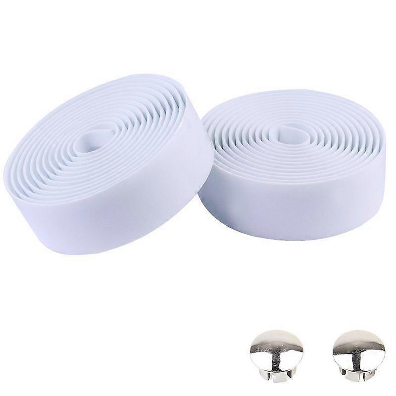 unbrand 1 paire de ruban de guidon de vélo de vélo avec des bouchons de mousse de caoutchouc élastiq