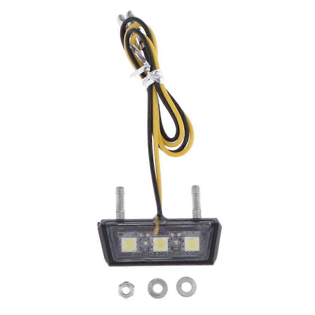 12V Motorcycle LED Rear Tail Brake Running Light License Plate Light