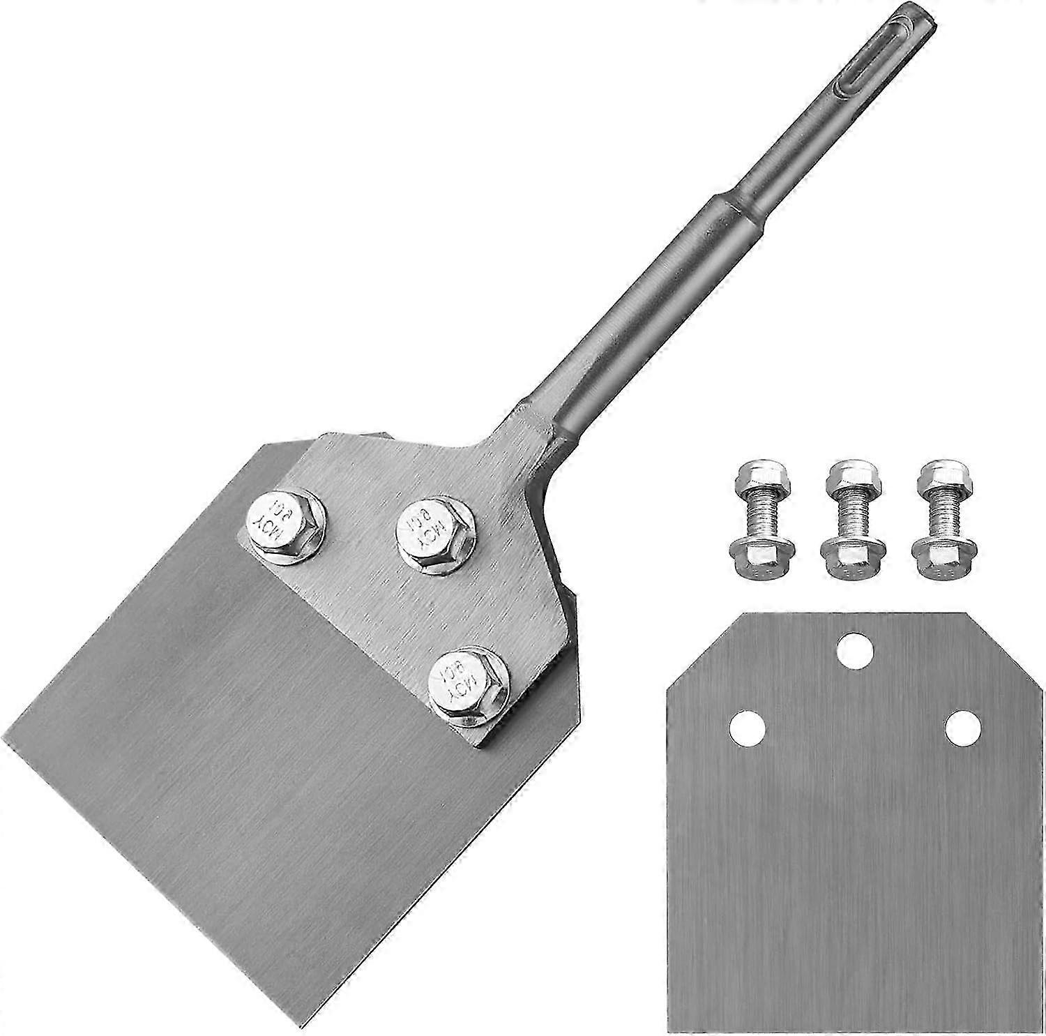 Grattoir à plancher, 4" SDS Plus Trousse d’outils pour grattoir SDS-Plus Ciseau à grattoir SDS Plus pour enlever le ciment-colle et les adhésifs