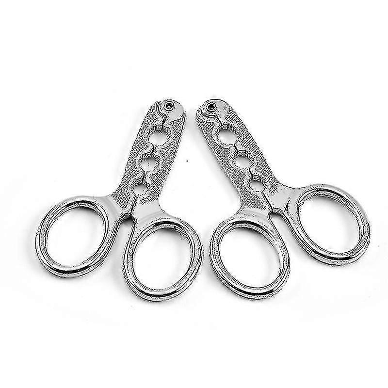 Alloy Melon Pliers Nut Biscuit Bottle Opener Kit Tool Practical Silver2 Pieces