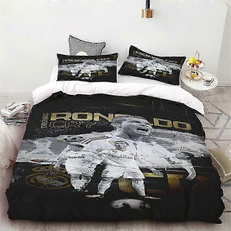 a23 sengetøj dynebetræk fodboldstjerne c ronaldo sengetøj sæt sengetøj digital udskrivning sengetøj sengetøj sæt mode design3-delt sengetøj sæt (1