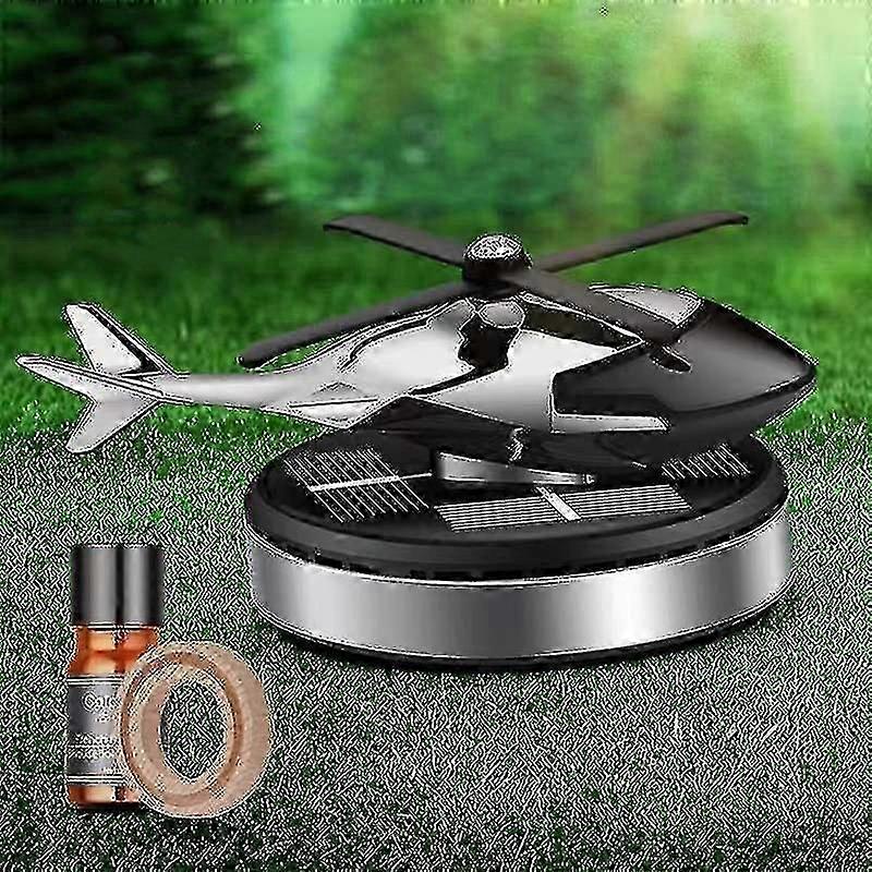 Auto Hubschrauber Lufterfrischer Solar Power Flugzeug Duft Diffusor Ornament