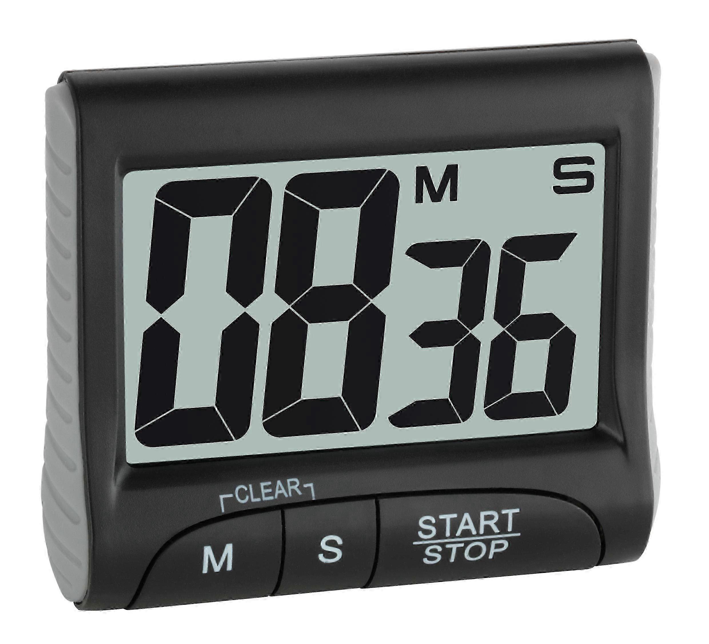 Digital Timer And Stopwatch, Electronic Egg Timer, With Display, Large Numbers, Black