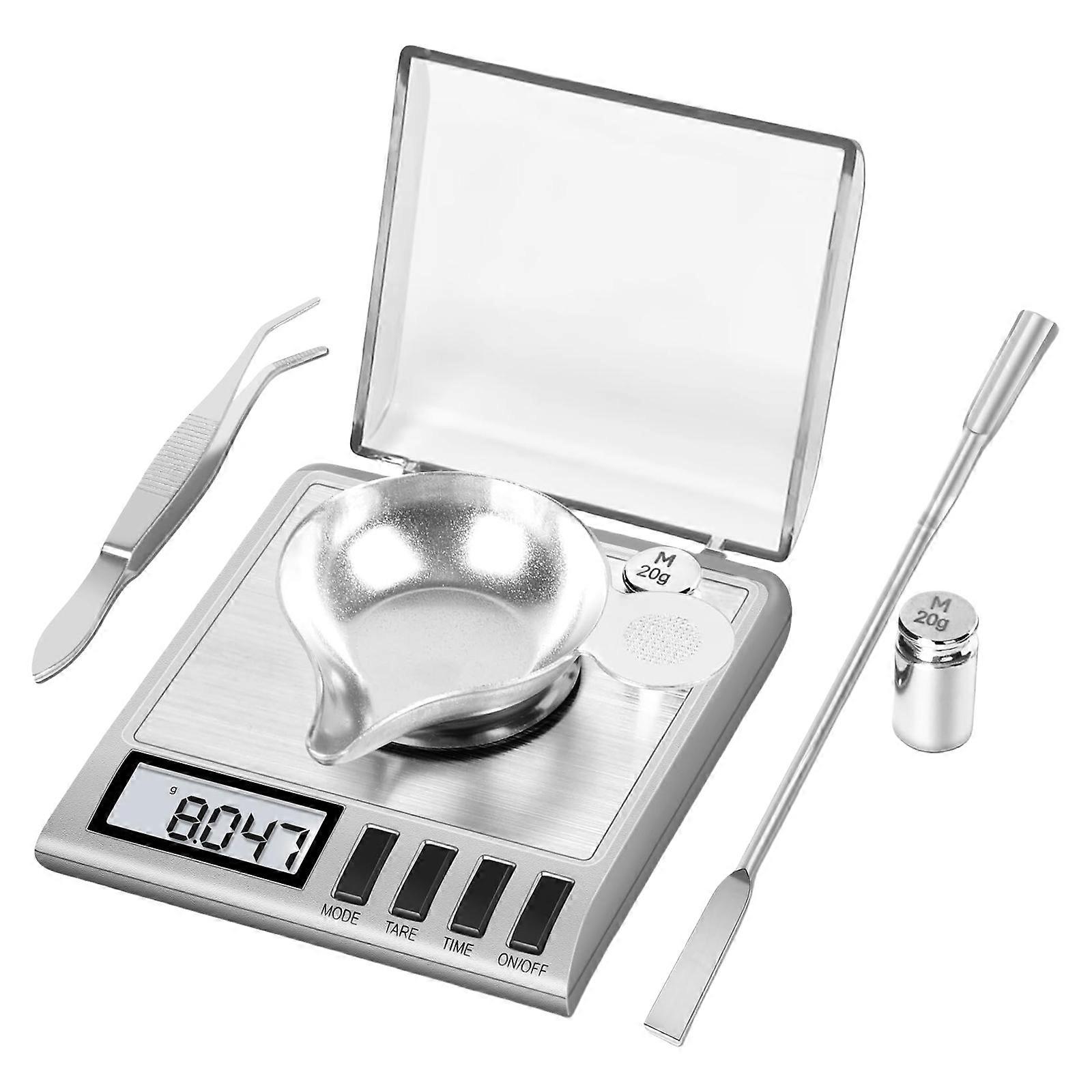 High Precise 50g 0.001g Miniature Digital Scale for Gold and Emery Small Business Lab Needs with Clear LCD Display