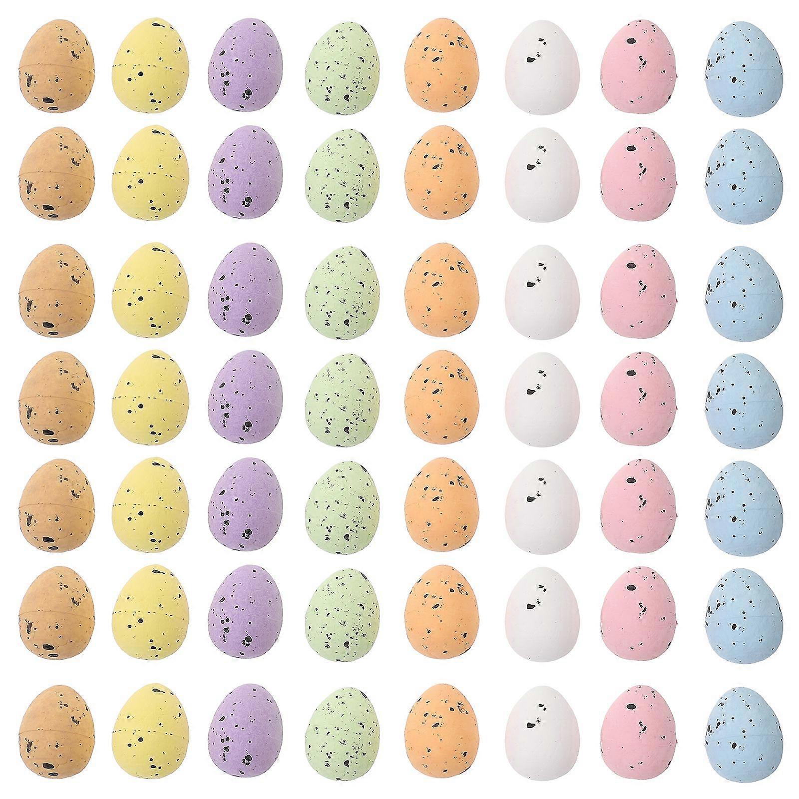 100pcs Colorful Foam Eggs Decoration Simulation Pigeon Egg Model Party Favor Easter Party Decor