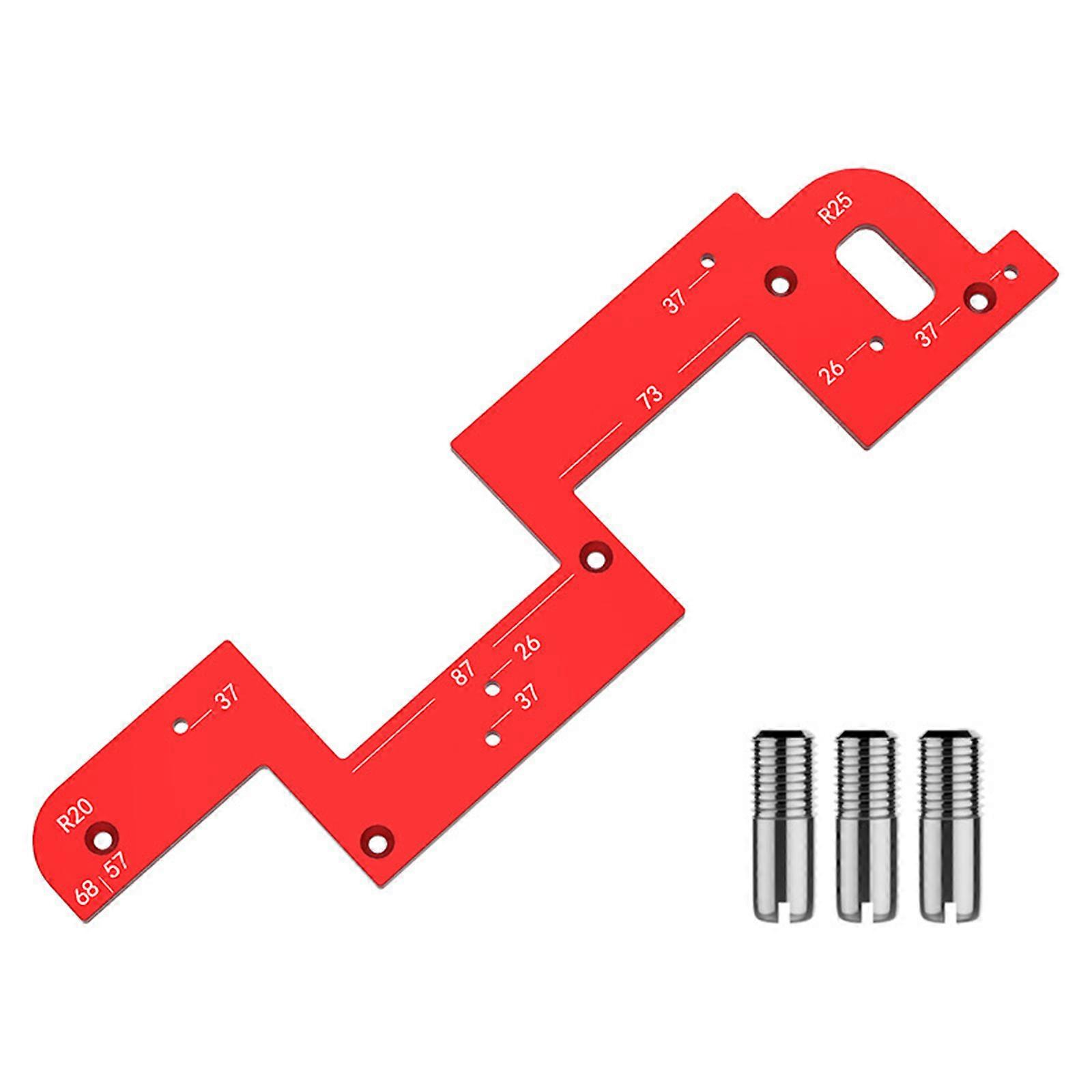 Arcs Grooves Making Tool Multipurpose Arcs Grooves Cutter Woodworking Slotting Template Suitable for Wardrobe Door Panel