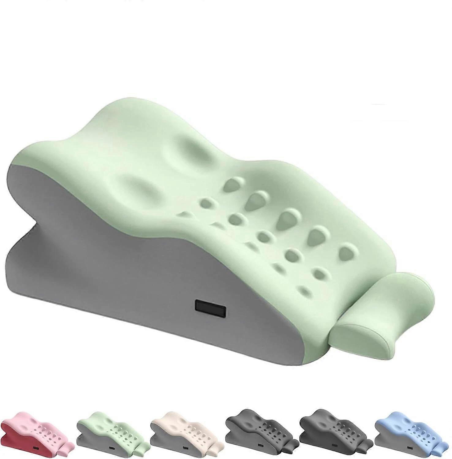 Bed Wedge Pillow for Adults - Low-Profile Design, Memory Foam Bed Pillow