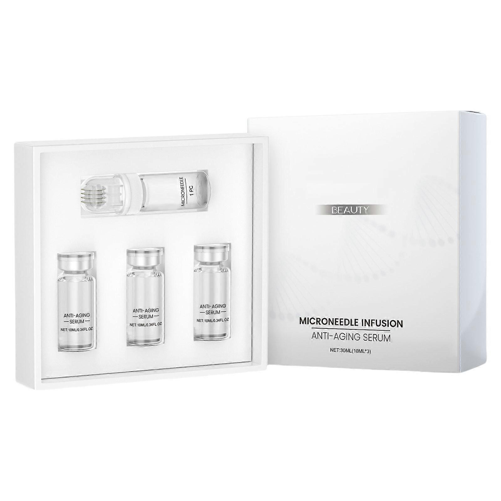 Brightening Face Skincare Set With Moisturizing Essences and Roller Massager for Deep Moisturization