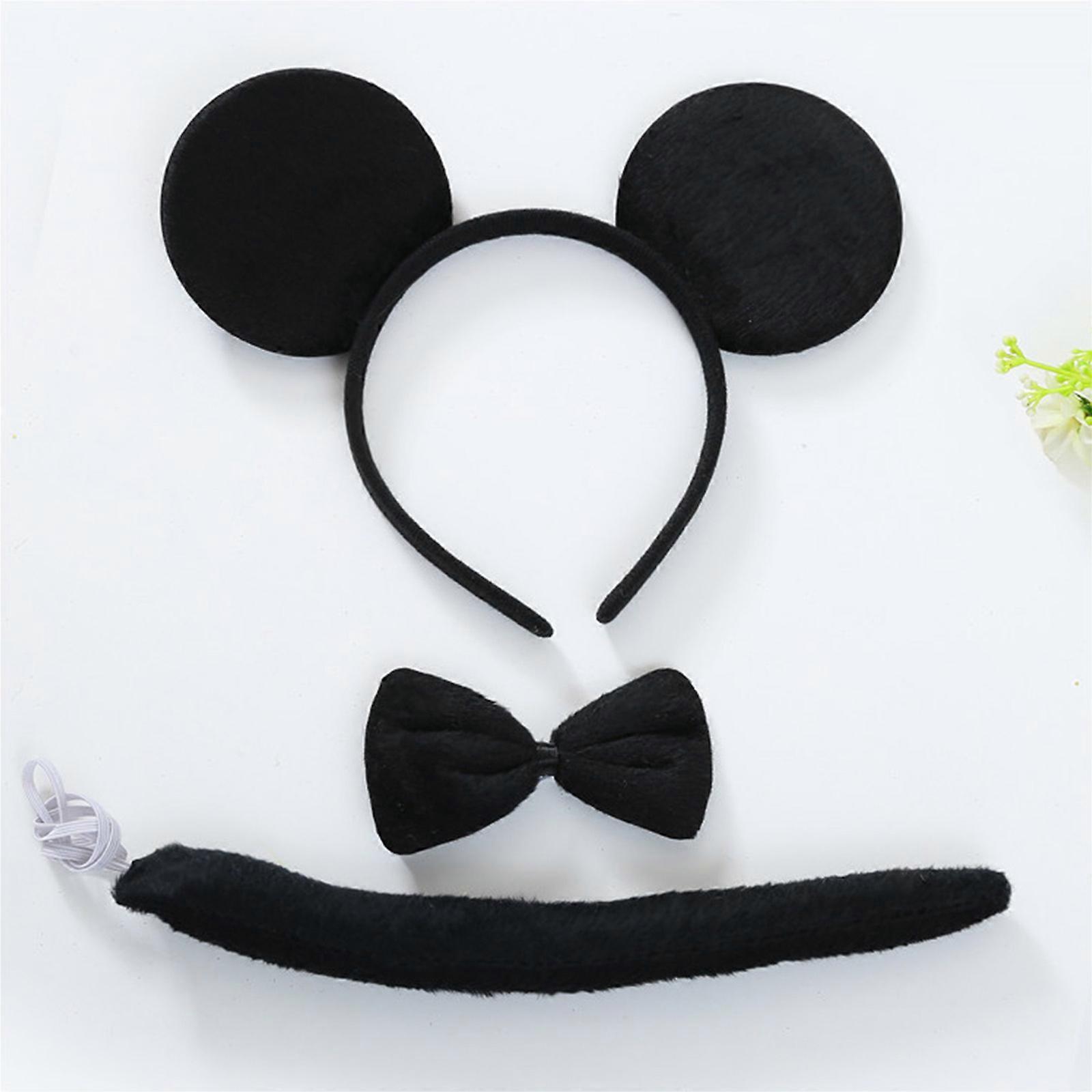 WGOCAUK 3-teiliges Rot-weiß Gestreiftes Katzenkostüm-Set – Mit Blauem Pompon-Stirnband & Katzenohren – Ideal Für 100. Schultag, Halloween, Cosplay & Buchwoche