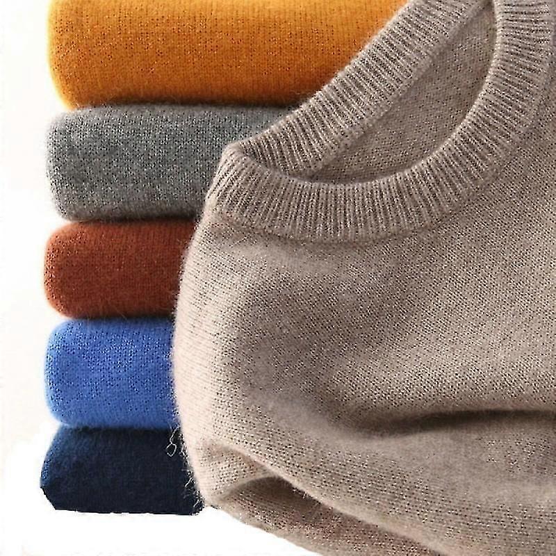 Herren Kaschmirpullover Herbst Winter weicher warmer Strickpullover
