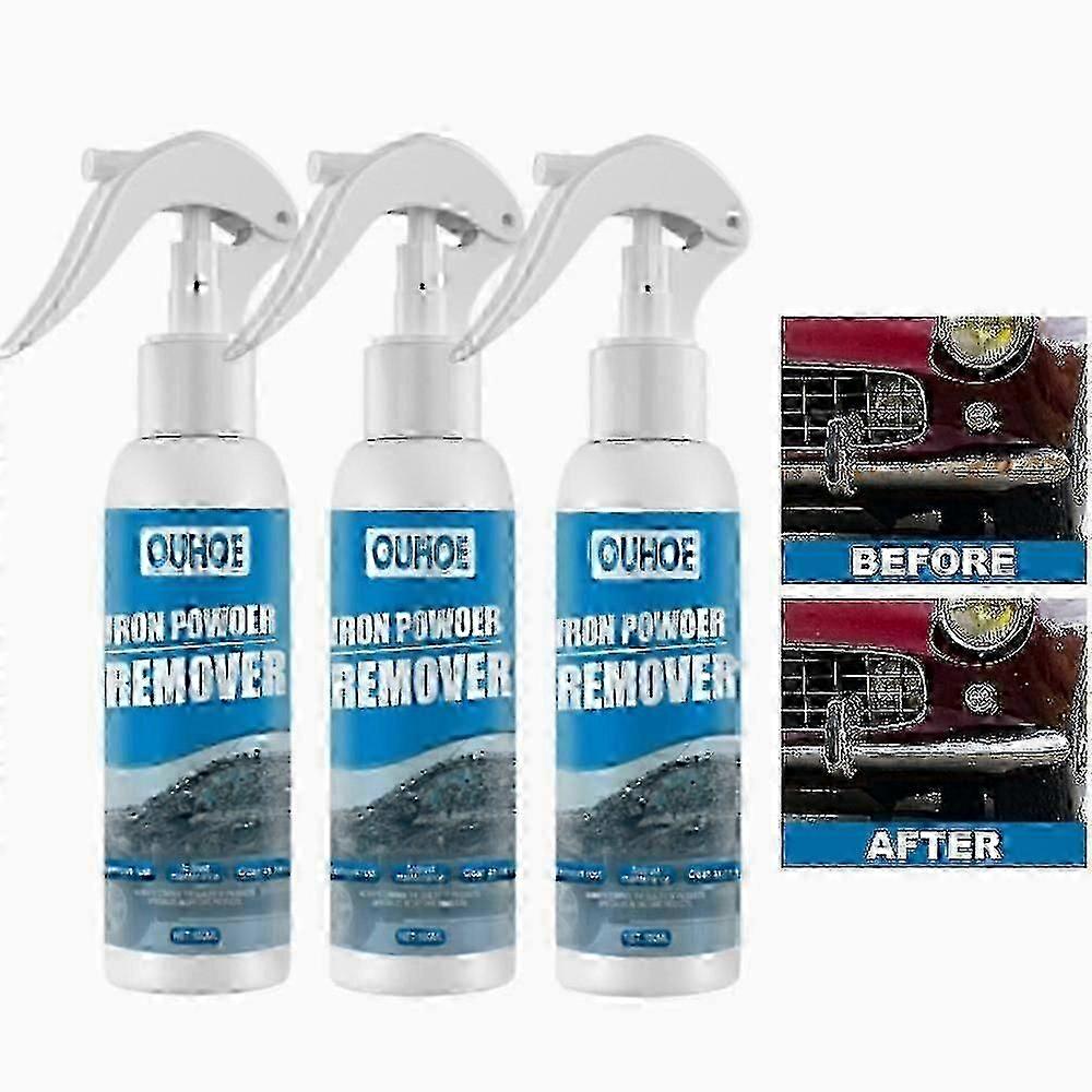 1-3PCS Car Rust Removal Spray Car Iron Remover Spray Inhibitor Maintenance 100ML