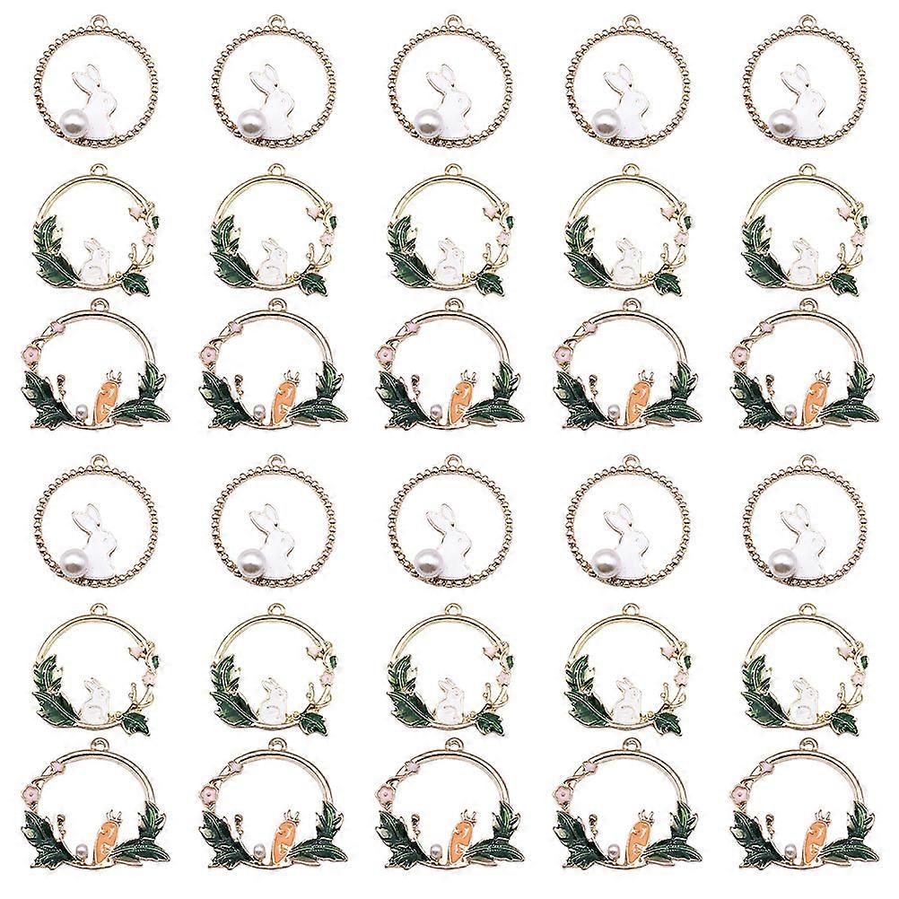 Artisan Jewelry Charms, Rabbit Carrot Pendants for DIY Enthusiasts