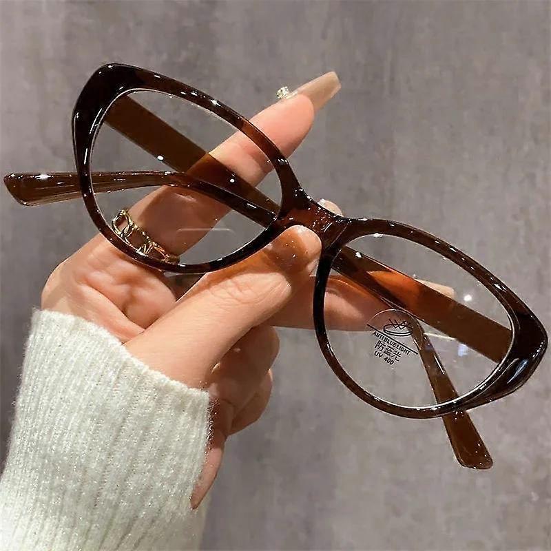 Ladies Near Sight Eyeglasses: Cat Eye, Anti-blue Light