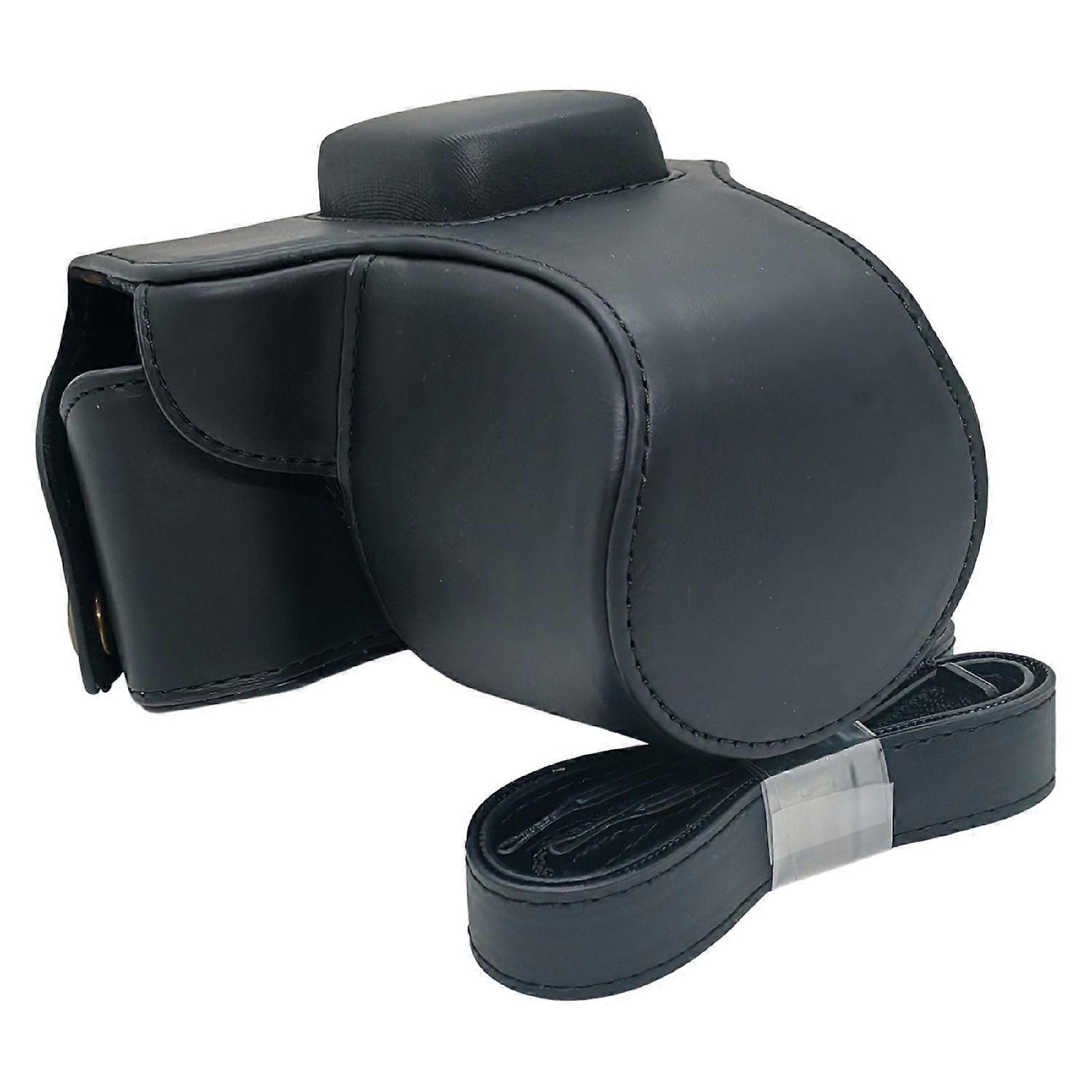 For Olympus PEN E-PL5 E-PL6 E-PM2 Camera Case Portable PU Leather Protective Cover with Shoulder Str