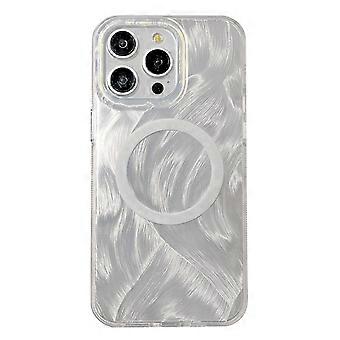 XUNDD Compatible For iPhone 15 Pro Magnetic Case Compatible with MagSafe TPU+Acrylic IMD Shell Pattern Phone Cover
