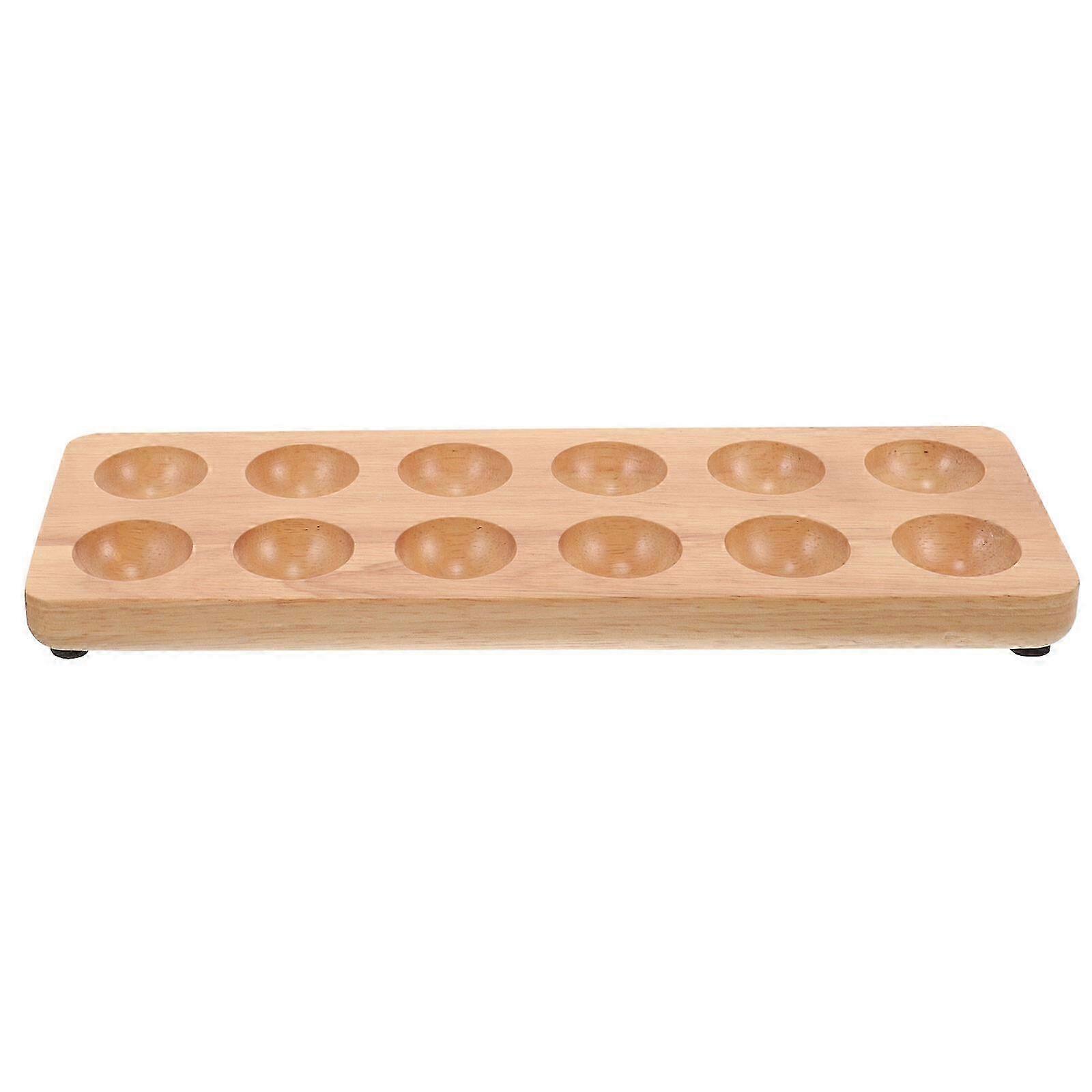 12-Hole Egg Holder Storage Base Protective Stand Rack 31.7x11x2.5cm