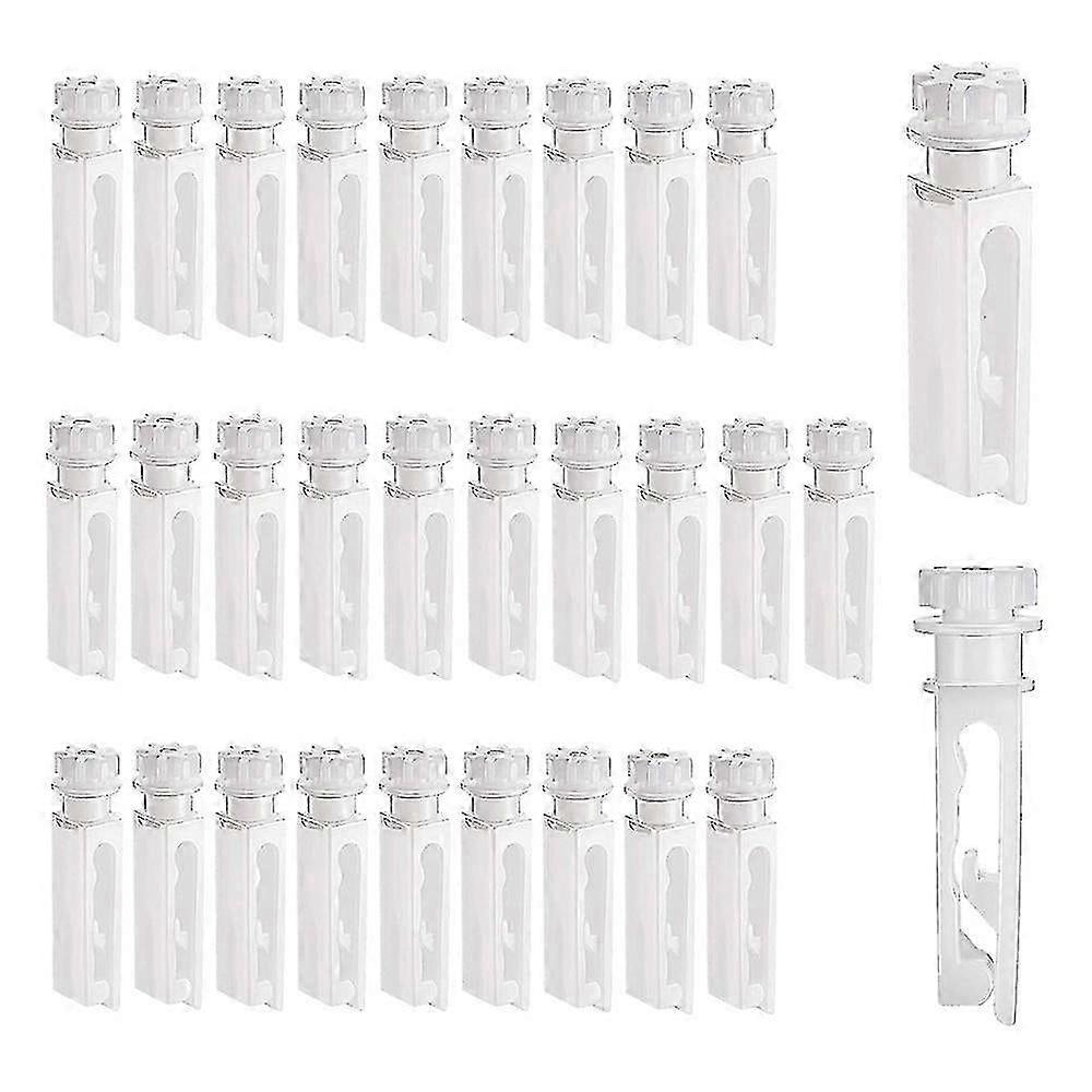 30pcs Vertical Blind Replacement Stems, White Carrier Stems for Window Blinds Accessories