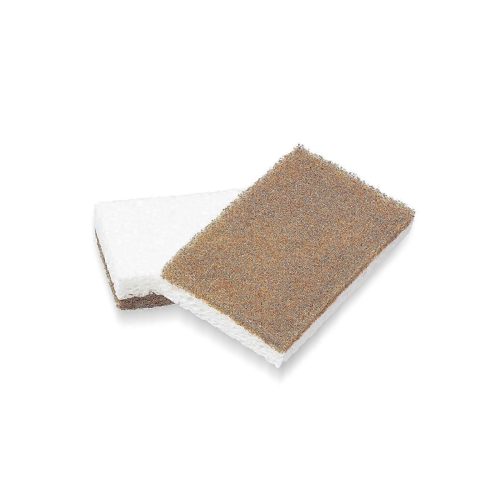Natural Non-Scratch Cleaning Scrubber Sponges 2-Pack Suitable for Various Uses