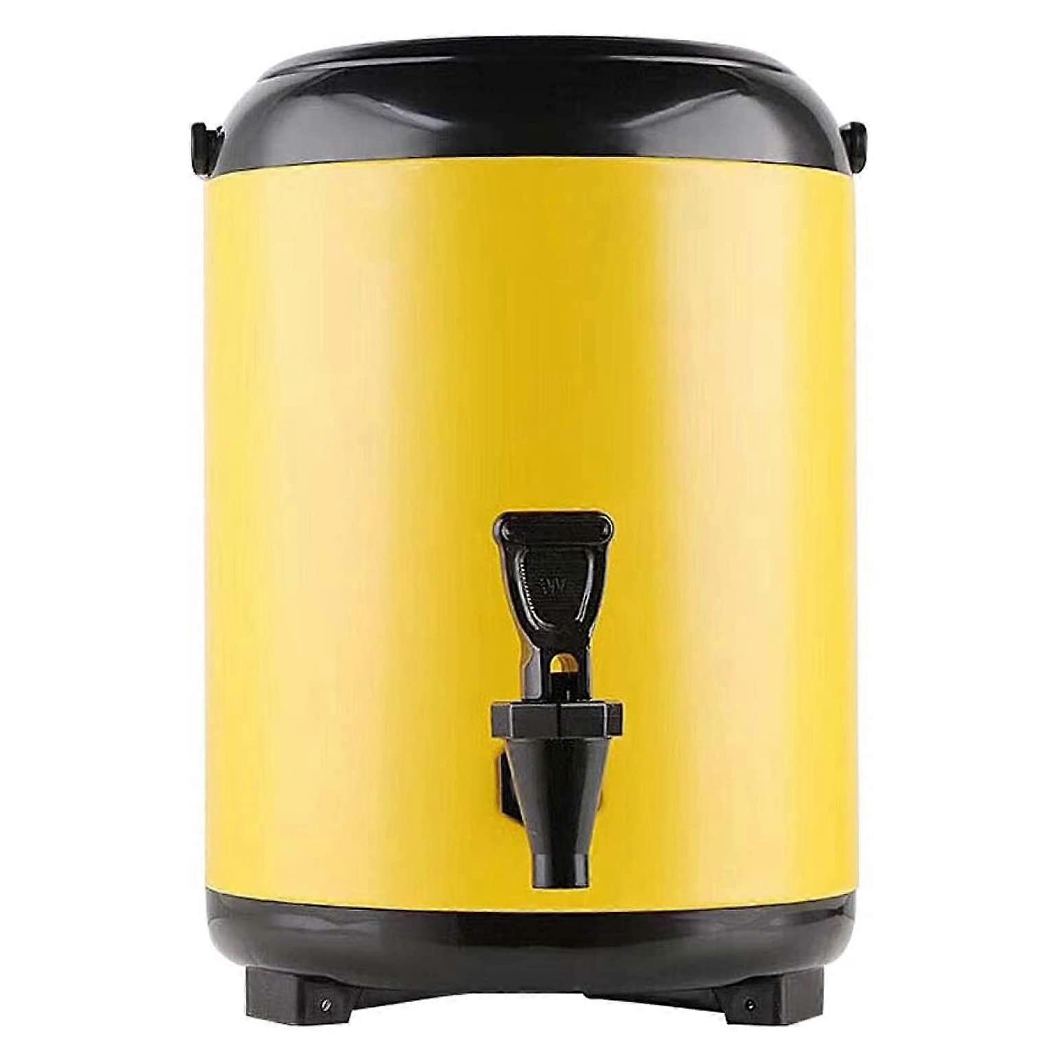 Drinks Dispenser with Tap, Hot Water Dispenser, Insulated Jug for Coffee, Juice, Tea and Cider Milk for Parties and Buffets, Double Walled 6L A