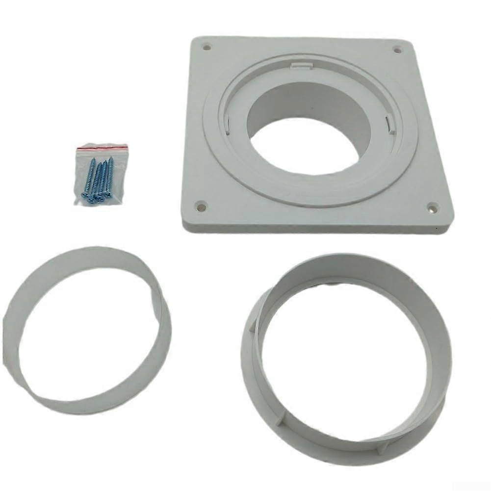Easy Installation Dryer Vent Connector Kit with Secure Wall Plate for 4-Inch Duct Compatibility and Energy Efficiency