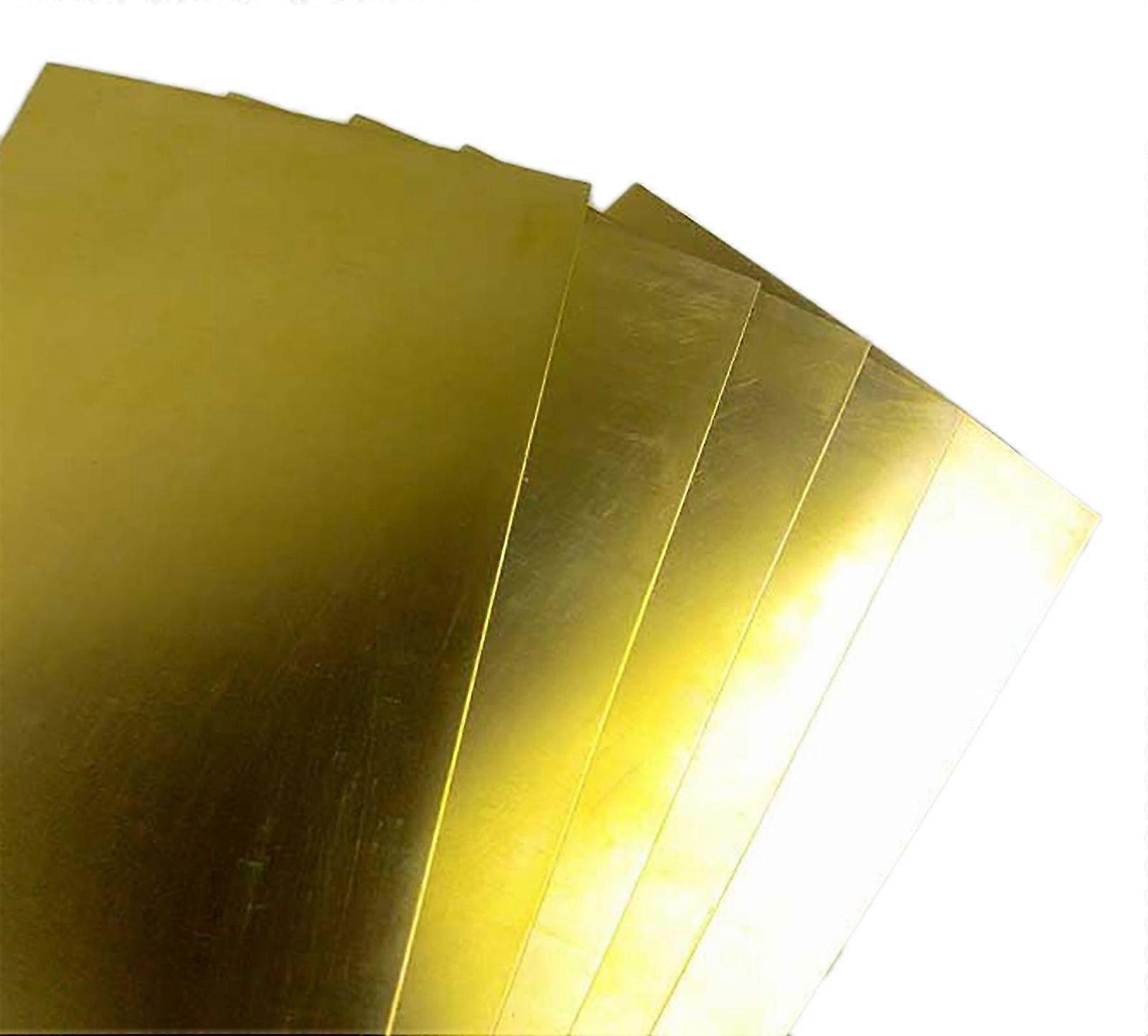 1 Stück H62 Messingblech Messingplatte 2 x 100 x 100mm