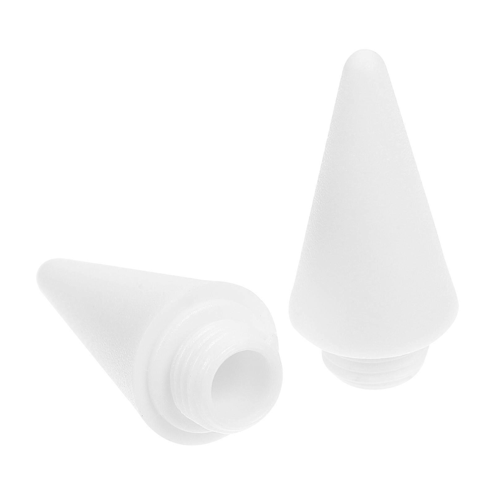 White Capacitive Stylus Pen with Replaceable Tips for Touch Screens ABS Material 2 Pieces