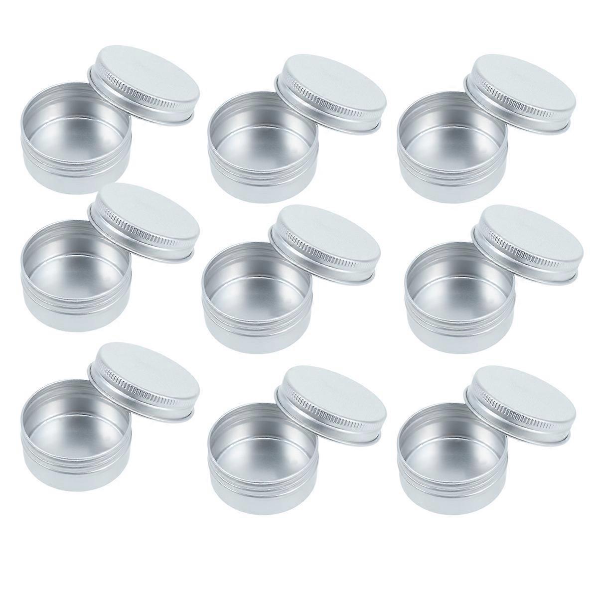 Travel-Friendly Cosmetic Jars, Rustproof Aluminium with Convenient Lids