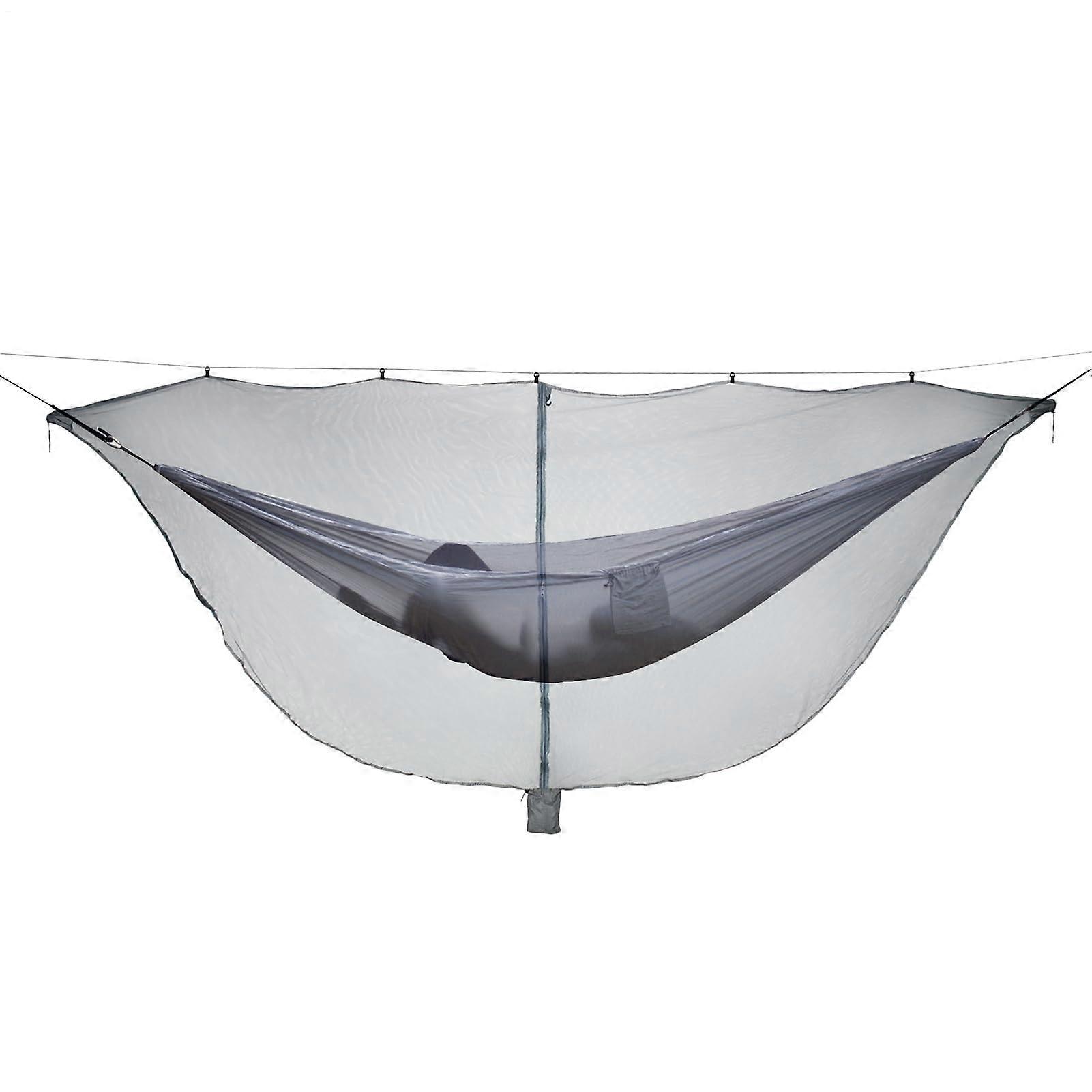 Hammock net – 11ft Mesh, portable camping net for outdoor adventures, Gray