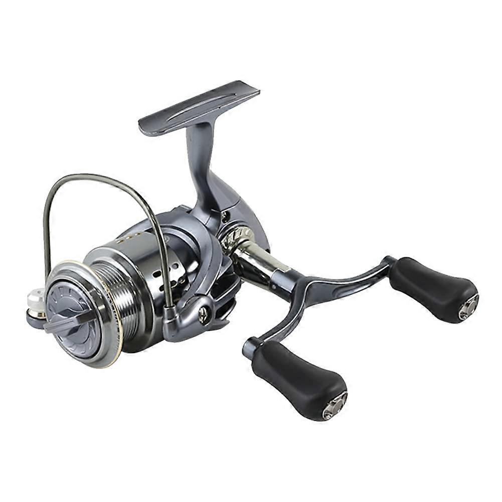 2500S Spinning Reel 5.2:1 Gear Ratio Double Handle Grip