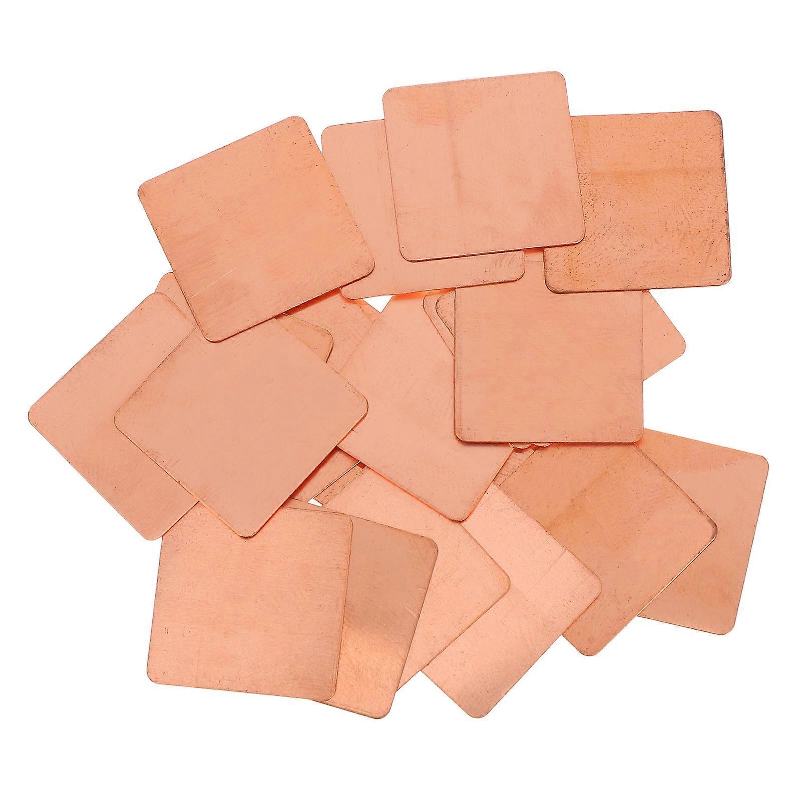 Thermal Conductive Copper Pad Square Shape For Professionals Phone Computer Heat Management 20Pack