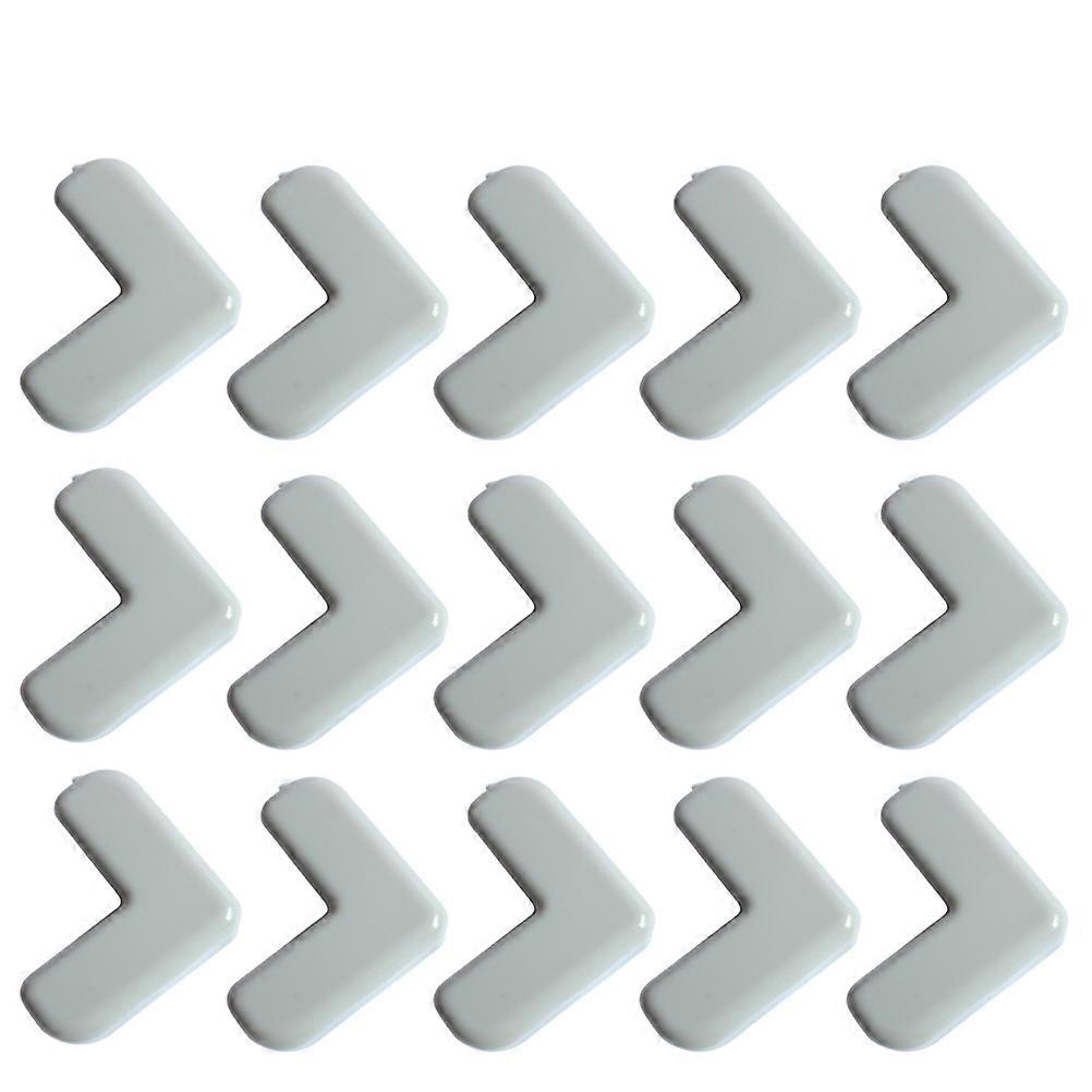 Furniture Corner Protector Crashproof for Table Corners Gray Square 4x4x1.5cm 20Pcs